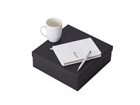 Подарочный набор с блокнотом С2, металлической ручкой и кружкой, белый