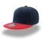 Бейсболка SNAP BACK, 6 клиньев, пластиковая застежка, синий, красный