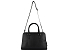 Сумка женская BUGATTI Elsa, чёрная, воловья кожа/полиэстер, 32х13х22 см