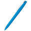 Ручка пластиковая Flara софт-тач, Голубой/белый