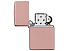 Зажигалка ZIPPO Classic с покрытием High Polish Rose Gold, латунь/сталь, розовое золото, 38x13x57 мм