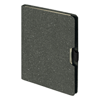 Блокнот MEMO, размер 130*170 мм, черный, блок в клетку, черный