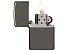 Зажигалка ZIPPO Classic с покрытием Black Ice, латунь/сталь, чёрная, глянцевая, 38x13x57 мм
