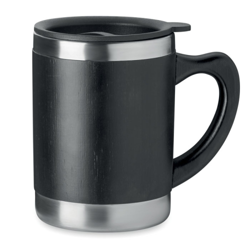 Термостакан из бамбука 300ml, черный