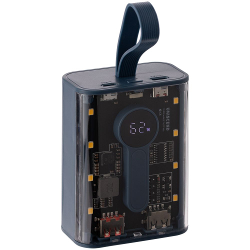 Аккумулятор с быстрой зарядкой Trellis Quick 10000 мАч, синий