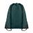 190T Polyester drawstring bag, тёмно-зелёный