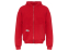 Толстовка оверсайз с капюшоном на молнии Monaco, красный, лейбл, бренд тайп и термотрансфер