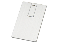 Флеш-карта USB 2.0 16 Gb в виде металлической карты Card Metal, серебристый Флеш-карта USB 2.0 16 Gb в виде металлической карты Card Metal, серебристый