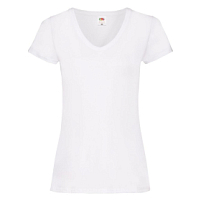 Футболка женская "Lady-Fit V-Neck T", белый
