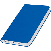 Универсальный аккумулятор "Silki" (5000mAh),синий, 7,5х12,1х1,1см, искусственная кожа,пласти, синий