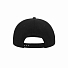 Бейсболка SNAP BACK, 6 клиньев, пластиковая застежка, черный, серый
