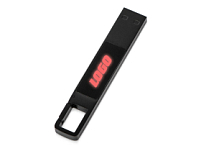 USB 2.0- флешка на 32 Гб c подсветкой логотипа Hook LED, темно-серый, красная подсветка USB 2.0- флешка на 32 Гб c подсветкой логотипа Hook LED, темно-серый, красная подсветка