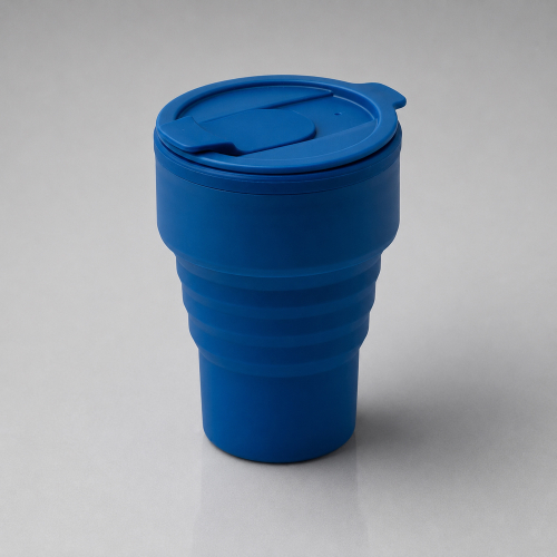 Силиконовый складной стакан GoCup, индиго