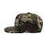 Бейсболка SNAP BACK, 6 клиньев, пластиковая застежка, зеленый камуфляж