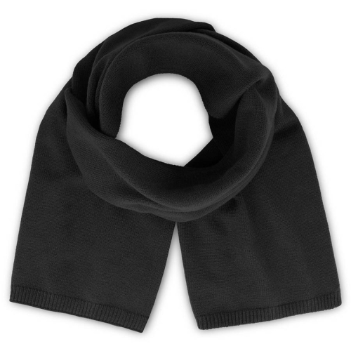 Шарф вязаный  WIND SCARF-S, черный