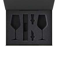 Ложемент под 2 бокала для вина + набор для вина Sacramento в большую коробку-трансформер (арт. 695722)