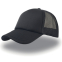 Бейсболка RAPPER, 5 клиньев, пластиковая застежка, черный