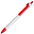 Ручка шариковая PIANO, серебристый, красный