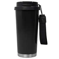 Термокружка Cosmostar, Чёрный/ серебро