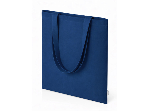 Шоппер Basio из переработанного хлопка 280 г, синий