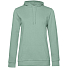Толстовка с капюшоном женская Hoodie, серо-зеленая