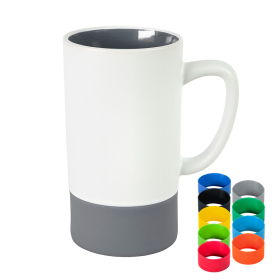 Кружка FUN 2, белый, серый