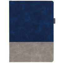 Ежедневник Horizon, недатированный, серый с синим