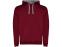 Толстовка с капюшоном Urban мужская, гранатовый/серый меланж