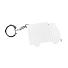 Брелок-рулетка  "Грузовик" (1 м), белый