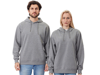 Толстовка с капюшоном оверсайз Lisbon унисекс, серый меланж Толстовка с капюшоном оверсайз Lisbon унисекс, серый меланж