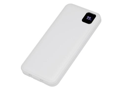 Внешний аккумулятор со встроенными кабелями Фрэйм, 10000мач, белый