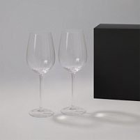 Подарочный набор 2 бокала для вина Blanche в черной коробке