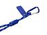 Брелок-веревочка на карабине, синий