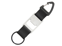 Брелок-ремувка с открывашкой и карабином Champion, черный