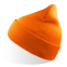 Шапка вязаная  двойная Wind-S, неоновый оранжевый