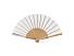 Деревянный веер MILOS, натуральный/белый