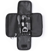 Набор инструментов CONGUS из 19 аксессуаров в чехле, сталь, черный