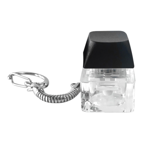 Брелок PUSH ME с LED подсветкой, Чёрный