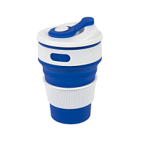 Стакан складной BUTTON,  350 мл, синий Стакан складной BUTTON,  350 мл, синий