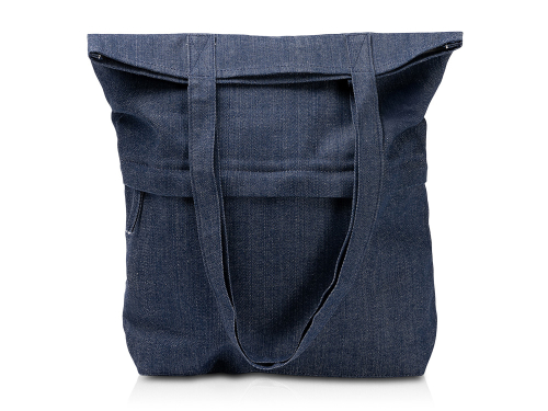 Сумка из переработанной джинсовой ткани Крик (Kirk), синий