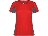 Футболка Shanghai женская, красный/графитовый