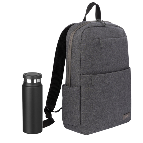 Подарочный набор Форст (Forst), Аллегра (Allegra), черный (рюкзак, термобутылка)