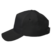Бейсболка Fortuna, 5 клиньев, застежка на липучке, черный Бейсболка Fortuna, 5 клиньев, застежка на липучке, черный