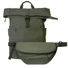 Подарочный набор Boston, зеленый (рюкзак, сумка cross body)