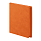 Ежедневник недатированный Solas, формат А5, с магнитом, оранжевый, кремовый блок в линейку, оранжевый