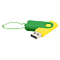 Флешка Designer To Go 2.0 USB 16Gb, Желтый/Зеленый