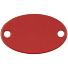 Шильдик металлический Alfa Oval, красный