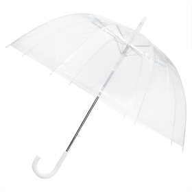 Зонт-трость Klar с прозрачным куполом, Белый
