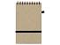 Блокнот B7 Toledo S, бежевый + ручка шариковая Pianta из пшеничной соломы, бежевый