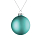 Елочный шар Finery Matt, 8 см, матовый бирюзовый